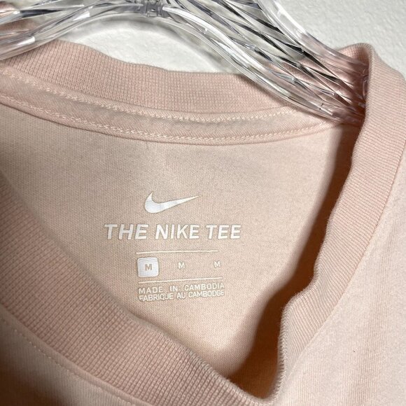 Nike Women's Medium The Nike Tee Swoosh Light Pink - Picture 3 of 6